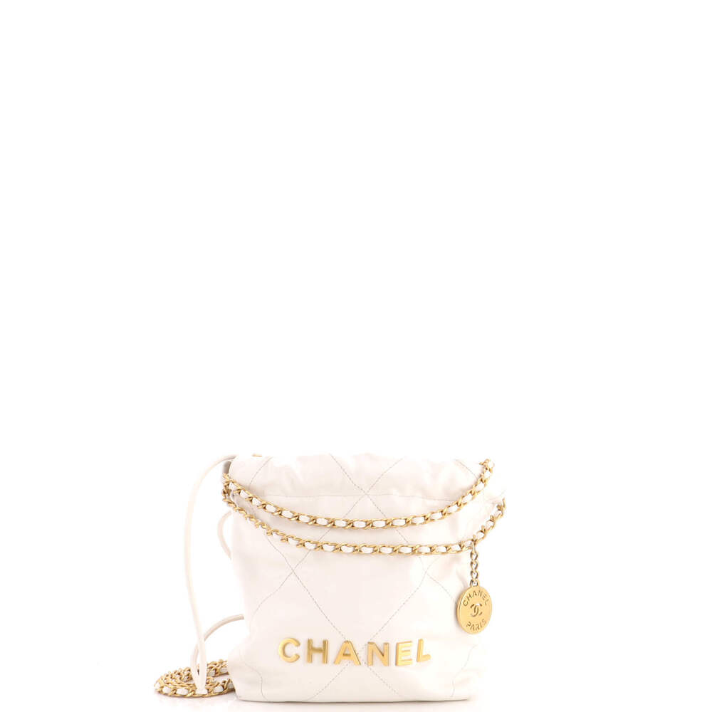 Chanel Mini 22 Chain Hobo Quilted Calfskin